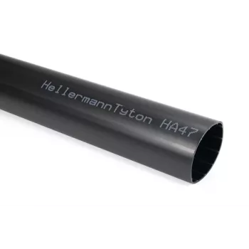 HellermannTyton HelaShrink 321 Siltum saraušanās caurule 12,7mm Melna 5 gabali 1,2m
