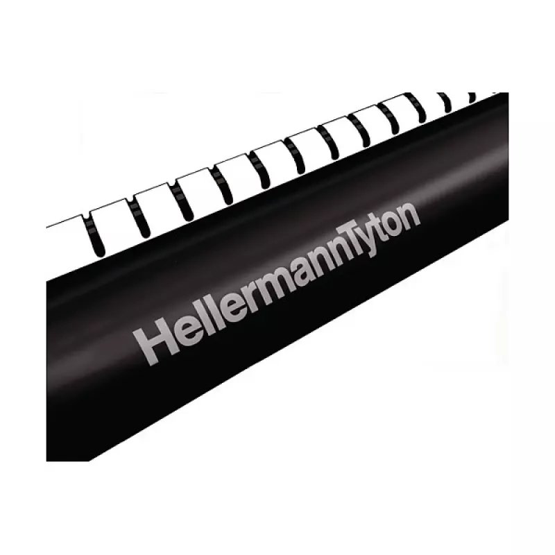 HellermannTyton 450-20001 Siltum saraušanās caurule - Melna - 50 cm - 43 mm - 10 mm - 1 gab.