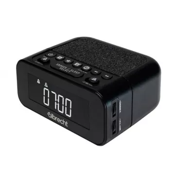 Albrecht DR 451 DAB+/UKW Radio modinātājpulkstenis, melns