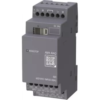 Siemens LOGO! AM4 6ED1055-1MF00-0BA3 Analog Expansion Module 2AI/2AQ 24V DC