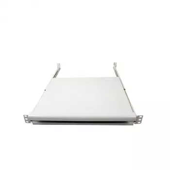 ALLNET 19 inch 1U izvelkamā tastatūras plaukts 800 mm korpusam, melns (RAL 9005), 25 kg slodzes ietilpība