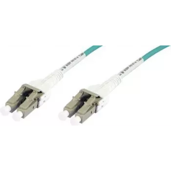SYNERGY21 Fiber Optic Patch Cable 10m, LC-LC, OM3, Duplex, 50/125µm, Blue/White (S216706)