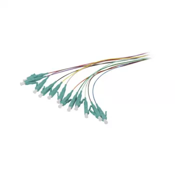 Synergy 21 Fiber Optic Pigtail LC 50/125 µm OM3 2 m 12-Pack Coloured