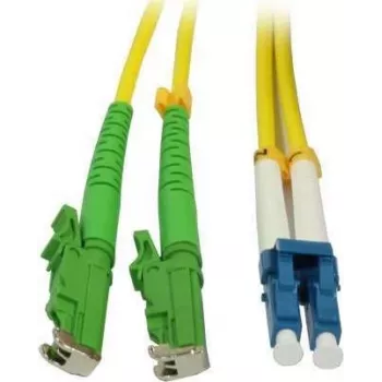 SYNERGY21 Fiber Optic Patch Cable 30 m LC Duplex to E-2000 (LSH) OS2 Single-Mode 9/125 µm Yellow
