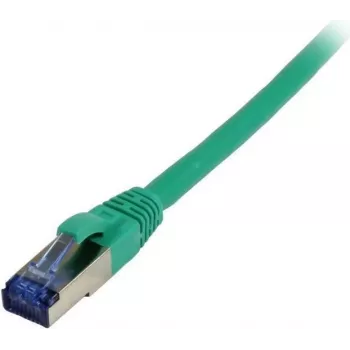 SYNERGY21 Cat6a S/FTP Patch Cable 15m Green TPE Superflex AWG26