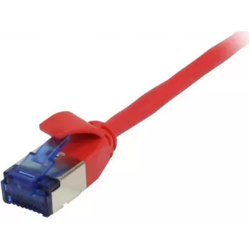 SYNERGY21 Patch Cable RJ45, CAT6A 500MHz, 10m, Red, U/FTP, Slimline Round d=3.8mm, TPE (Superflex), AWG32