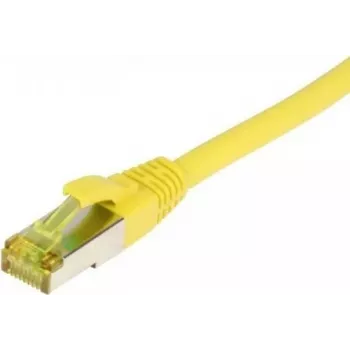SYNERGY21 Patch Cable RJ45, CAT6A 500MHz, 25m, Yellow, S/FTP, TPE/LSZH (Ultraflex), AWG26, with Cat.7 Raw Cable