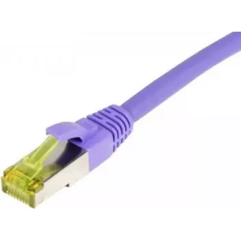 SYNERGY21 Patch Cable RJ45, CAT6A 500MHz, 3m, Purple, S/FTP, TPE/LSZH (Ultraflex), AWG26, with CAT7 Raw Cable (S217766)