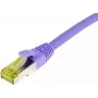SYNERGY21 Patch Cable RJ45, CAT6A 500MHz, 3m, Purple, S/FTP, TPE/LSZH (Ultraflex), AWG26, with CAT7 Raw Cable (S217766)