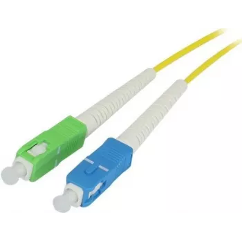 SYNERGY21 Fiber Optic Patch Cable 15m SC/APC to SC/APC Single-Mode OS2 G.657.A2 9/125µm 2mm Bend Protection Boot