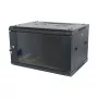 ALLNET SMA-Series 19 inch sienas korpuss 6U 1-dalīgs 450mm dziļums Melns Flat Pack