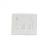 Synergy 21 Keystone moduļu sienas plāksne, iegremdēta, 2 sloti, tīri balta, kvadrātveida rāmis (S216330V2)