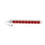 Synergy 21 ALLNET 19 collu 1U strāvas sloksne ar 9 Schuko (CEE7) kontaktligzdām un IEC C14 spraudni, 10A, 2m, melna
