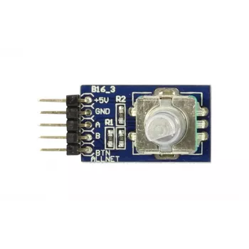 ALLNET 4duino rotācijas devējs (4duino_B16) - inkrementālais rotācijas devējs ar spiedpogu, 20 PPR, 3,3-5V DC, Arduino un Raspberry Pi
