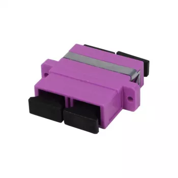 SYNERGY21 Fiber Optic Coupler SC/SC Multimode Duplex OM4 50/125µm PVC Violet Ceramic Sleeve