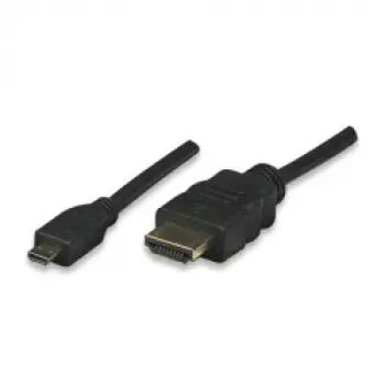 ALLNET HDMI uz Micro HDMI kabelis 1m 4K/60Hz Melns (ALL-HDMI-Micro-1m)
