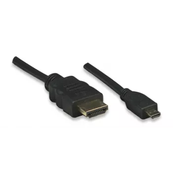 ALLNET HDMI uz Micro HDMI kabelis 1m 4K/60Hz Melns (ALL-HDMI-Micro-1m)