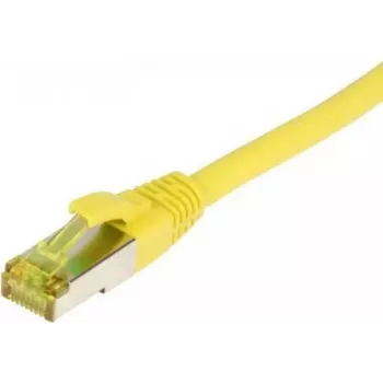 SYNERGY21 Patch Cable RJ45 CAT6A 500MHz 7.5m Yellow S/FTP TPE/LSZH Ultraflex AWG26 with CAT7 Raw Cable
