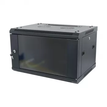 ALLNET 19 inch sienas stiprinājuma korpuss 18U 1-detaļas dziļums 600mm Melns Flat Pack SMA sērija