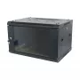 ALLNET 19 inch sienas stiprinājuma korpuss 18U 1-detaļas dziļums 600mm Melns Flat Pack SMA sērija