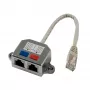 Synergy 21 S215236 Telefona Y-Sadalītājs, 1x RJ11/RJ12 Vīrietis uz 2x RJ11/RJ12 Sieviete, 0,15 m, Pelēks, Metālisks