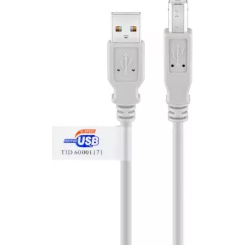 Goobay USB 2.0 kabelis 2m Pelēks