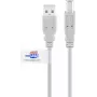 Goobay USB 2.0 kabelis 2m Pelēks