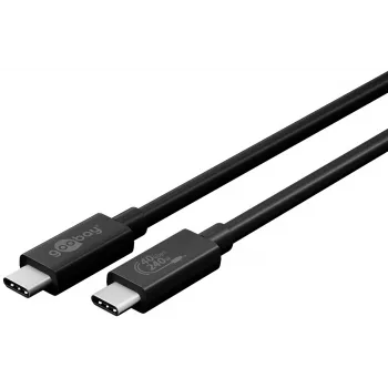Goobay Sync & Charge USB-C kabelis, USB4 Gen 3x2, 240 W, 0,7 m