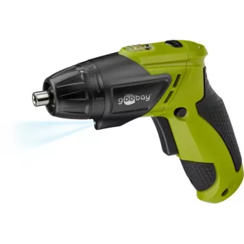 Goobay Mini bezvadu skrūvgriezis 3.6 V ar LED apgaismojumu, darba laiks maks. 45 minūtes