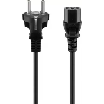 GOOBAY Strāvas kabelis 3m Melns Schuko uz IEC C13