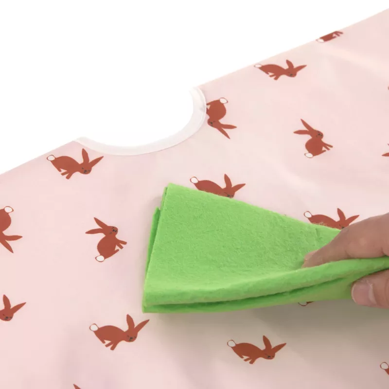Lassig Little Forest Bunny komplekts ar garām piedurknēm un priekšautiņu 6m+