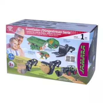 Jamara Front Loader with Bale Grabber for RC Tractor 1:24 Scale (423287)
