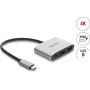 Delock USB Type-C adapteris uz HDMI 4K 60 Hz ar USB Type-A un USB Type-C PD 3.1 140 W