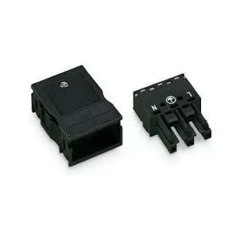 WAGO 770-103 WINSTA® MINI 3-Pol spraudkontakts, melns