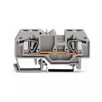 WAGO 282-901 2 vadītāju caurejošais spailes bloks, 6 mm, pelēks