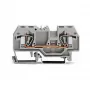 WAGO 282-901 3-Dzīslu CAGE CLAMP Spaiļu Bloks, 10 mm², Pelēks, DIN-sliede 35