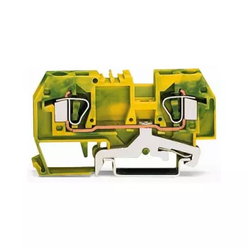 WAGO Zemējuma vadītāja spaiļu bloks Zaļi-dzeltens 0,2-6 mm² 282-907