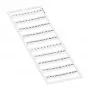 WAGO 793-5566 Marķēšanas sloksne, 5 mm solis, bez apdrukas, balta, 100 gab., spaiļu blokiem 2001-2020 sērijai
