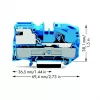WAGO 2016-7114 2-vadu caurplūdes spaiļu bloks, 2,5 mm², 250 V, pelēks