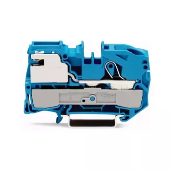 WAGO 2016-7114 2-vadu caurplūdes spaiļu bloks, 2,5 mm², 250 V, pelēks
