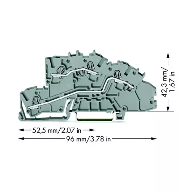 WAGO 2003-7642 - 5.2 mm - 96 mm - 42.3 mm - 400 V