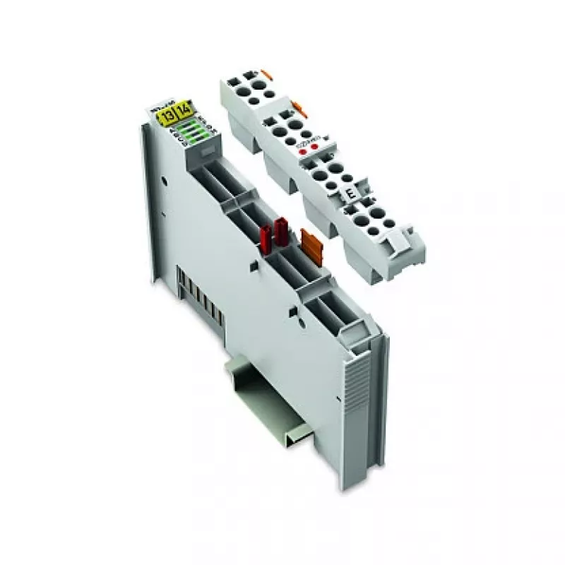 WAGO 753-430 - 8 kanālu digitālās ievades modulis, 24 VDC, 5 kV izolācija, CAGE CLAMP, DIN sliede