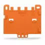 WAGO 222-505 5-dzīslu kompakts savienotājs, 0,08–4 mm², caurspīdīgs/oranžs