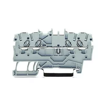 WAGO Caurplūdes spaiļu bloks 4 mm², pelēks, 32 A, 800 V, CAGE CLAMP®