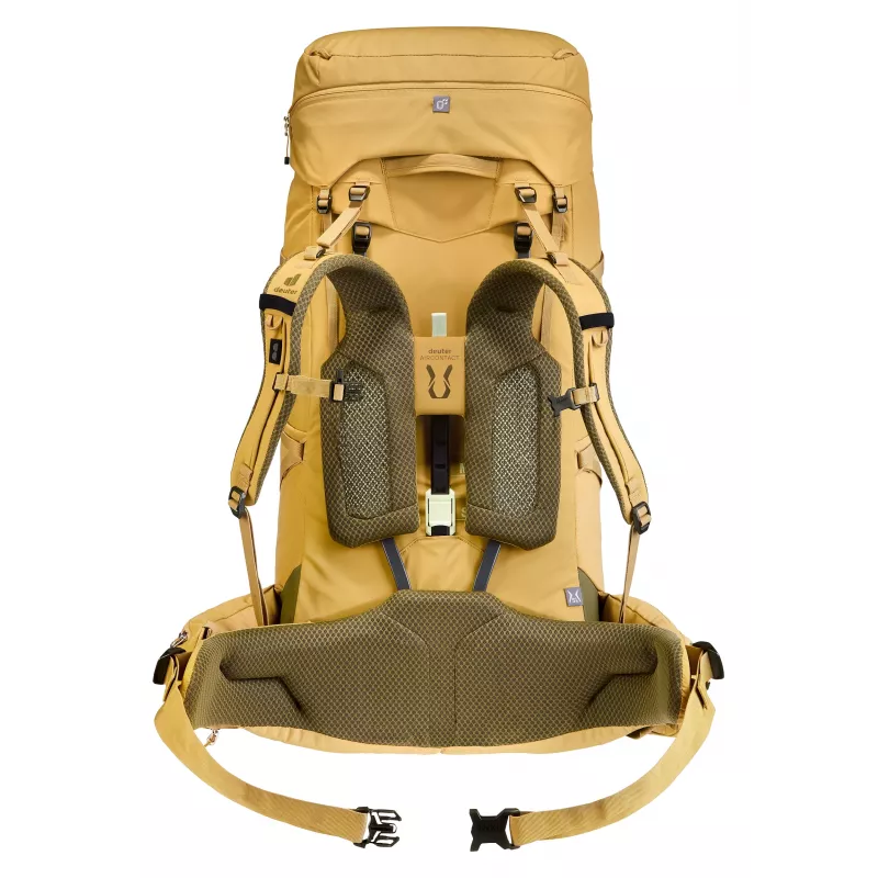 Deuter Aircontact Core 65 + 10 SL Sieviešu Trekkinga Mugursoma - Savanna/Nori