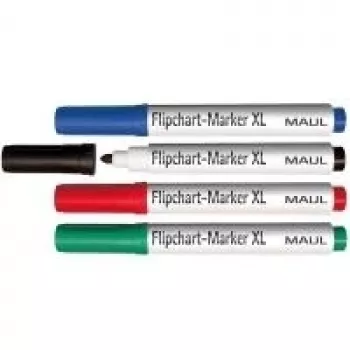 MAUL Flipchart marķieru komplekts ar apaļu galu 2.0-2.5mm 4 gab. dažādās krāsās