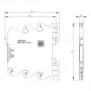 Siemens SIRIUS 3RQ4 Plug-In savienojuma relejs, 230 V AC/DC, 3 NO + 1 NC, skrūvju spailes