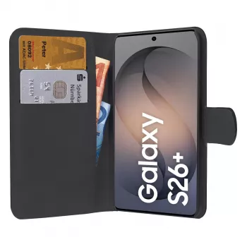 PEDEA Book Cover Classic for Samsung Galaxy S26 Plus, Black