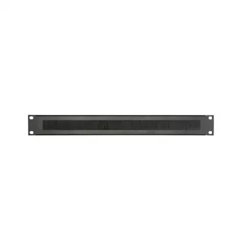 Adam Hall 19 inch 1U Rack Blanking Panel ar suku sloksni 87221BRUSH Melns