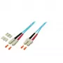 EFB Elektronik O7413.10 Duplex Jumper SC-SC 50/125 µm, 10 m, OM3, Tirkīza